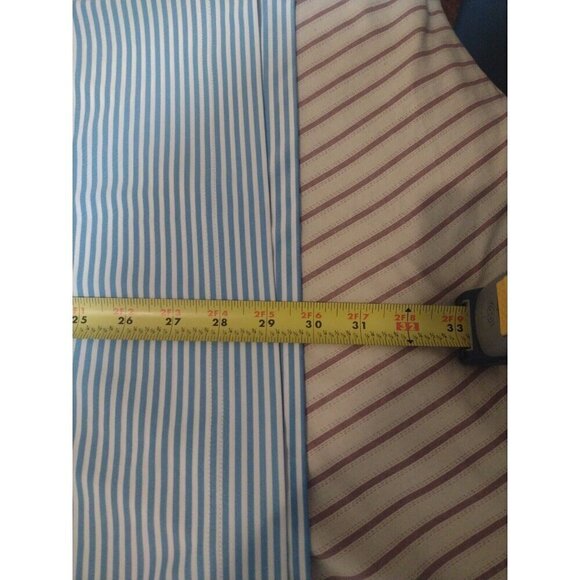 NEW FootJoy FJ Polo Shirt Men’s Large L Blue White Striped Short Sleeve Golfing - Picture 12 of 12